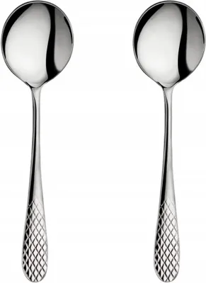 Produktbild von Wilmax Suppenlöffel-Set (2-teilig) 18 cm Edelstahl WL-999220/2B