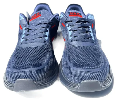 Produktbild von Herren Sneaker Sportschuhe Turnschuhe NBK Laufschuhe Dämpfung Mesh - Navy/Rot, Gr. 42