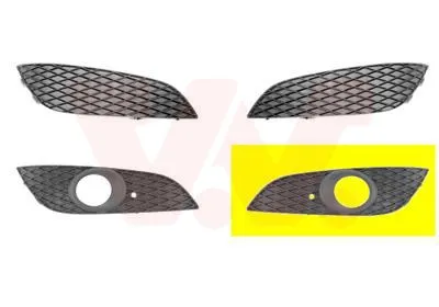 Produktbild von VAN WEZEL Lüftungsgitter Grill Stoßfänger für OPEL Astra H Caravan (A04) mit Loch/Löchern für Nebellampen