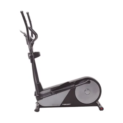 Immagine prodotto di Ellittica Christopeit EL 8000 – Freno a induzione a 32 livelli, sistema di frenata magnetica da 12 kg, trasmissione a cinghia piatta, display LCD con supporto per tablet, 17 programmi di allenamento con analisi della frequenza cardiaca e del grasso corporeo, sella e manubrio regolabili, pedali antiscivolo, carico massimo 150 kg