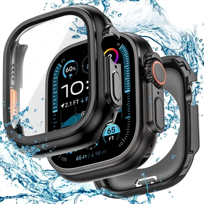Produktbild von Goton Schutzhülle für Apple Watch Ultra, 2-in-1, 360 Grad Schutz, Harter PC Fron