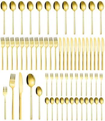 Produktbild von Omgoods – 60-teiliges Besteckset aus Edelstahl für 12 Personen
