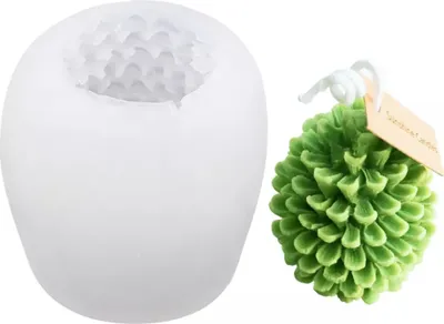 Obrázek produktu pro Silikon Kerzenform Seifen Gussform, Tannenzapfen, 70 x 76mm, 75 ml