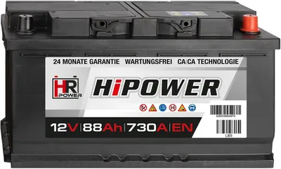 Produktbild von HR HiPower Autobatterie 12V 88Ah