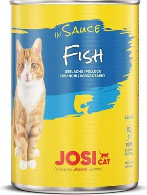 Produktbild von JosiCat Fish in Sauce 12 x 415g Dosen