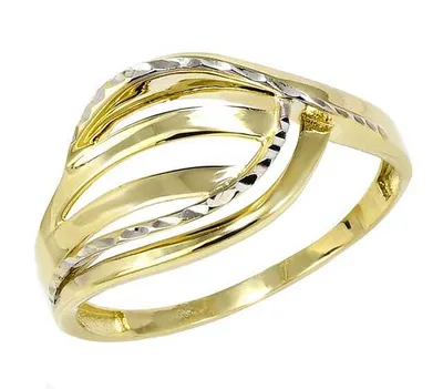Produktbild von Goldring 585 Weiß- und Gelbgold Ringgröße 65, 12,8 mm Breite, Serie Glare 360