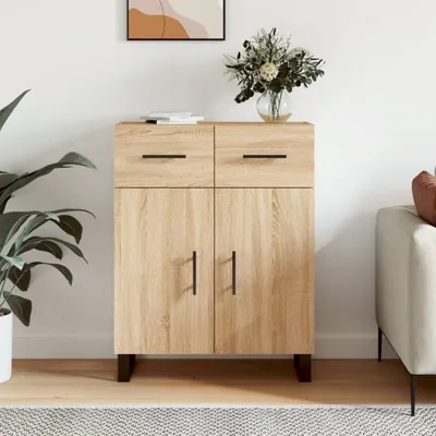 Produktbild von The Living Store Sideboard Sonoma-Eiche 69,5x34x90 cm Holzwerkstoff