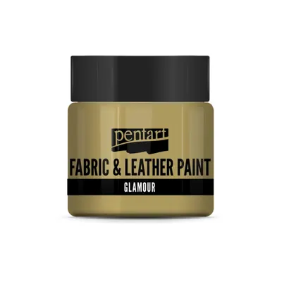 Immagine prodotto di PENTART Vernice per tessuti e pelle Glamour, 50 ml, champagne