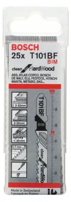 Produktbild von PRO Hardwood clean T101BF Stichsägeblatt, 100 mm, 25-tlg.