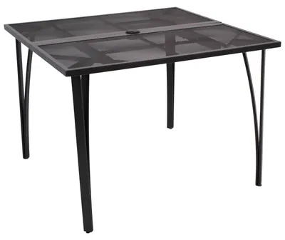 Produktbild von Gartentisch 100x100cm, Streckmetall anthrazit