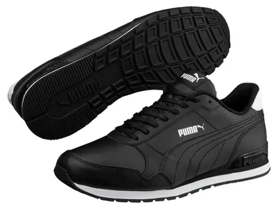 Zdjęcie produktu dla Buty sportowe Puma ST Runner v2 Full L Sneaker 365277 białe i czarne, rozmiar: UK 3,5 – EUR 36 – 22,5 cm, kolor: czarny