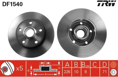 Zdjęcie produktu dla Tarcza Hamulcowa Vw Tył Golf/Passat/Vento 88-97