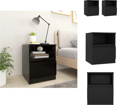 Imagen del producto de vidaXL Mesitas de noche, 2 unidades, color , 40x40x50 cm, material de madera. - Mesitas de noche