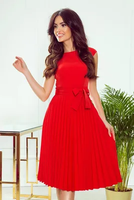 Imagen del producto de Numoco. Vestido mini para mujer, color lila y rojo, talla XXL
