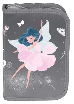 Obrázok produktu pre Jednokomorový peračník Paso bez podšívky s chlopňami Ballerina Fairy