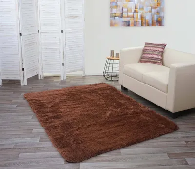 Obrázek produktu pro Koberec HWC-F69, Shaggy runner vysoký vlas dlouhý vlas, tkanina/textil načechraný měkký 200x140cm tmavě hnědý