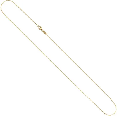 Produktbild von 0,6mm Ankerkette Kette Collier Halskette aus 585 Gold Gelbgold 42cm