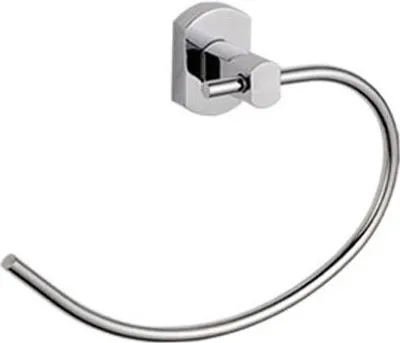 Produktbild von Exklusiver Design Handtuchring | Ring Massiv | Handtuchhalter Messing Verchromt