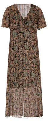 Image de Robe Basuto pour femme - noir multicolore, XL
