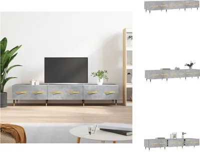 Immagine prodotto di mobile TV vidaXL grigio cemento 150x36x30 cm materiale a base di legno - Mobili TV
