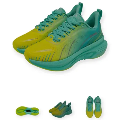 Produktbild von ONEMIX Bumper Elite Laufschuhe Gr. 45 – ultraleicht & atmungsaktiv – Dämpfung mit O-Suspension – rutschfeste Sohle – Herren Laufschuhe Sport&Freizeit