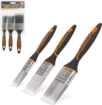 Produktbild von Flachpinsel – Pinsel-Set mit 3 Stück – für Beize, Farbe, Lack