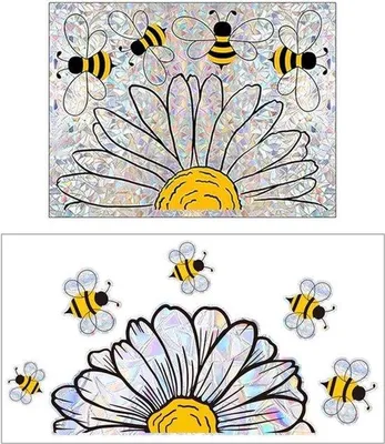 Produktbild von Sonneblumen-Raumstickers für Wohnzimmer und Schlafzimmer (Set von 2)