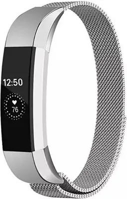 Produktbild von Strap-it Milanese Armband - Kompatibel mit Fitbit Alta Armband Ersatzarmband Edelstahl - Magnetverschluss - Hochwertiges Material - für Armband Silber (S/M)