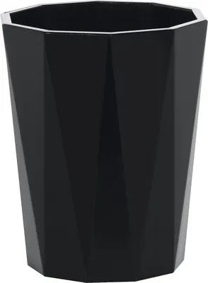 Produktbild von Zahnputzbecher spirella Crystal schwarz Opaque