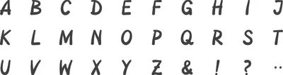 Produktbild von Stempelset Holz Alphabet A - Z Sonderzeichen 1,5x1,5cm VE=6x30 Stück