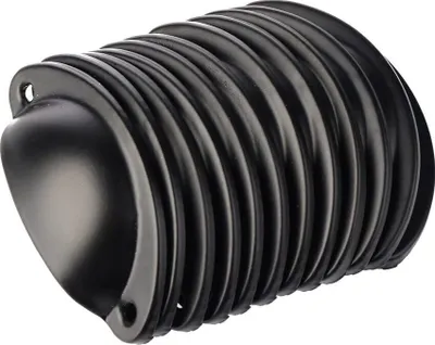 Produktbild von 12 x Muschelgriffe Antik Schublade Eisen Griffe Schalengriff Möbelknöpfe Set Cup Halbkreis 8.2cmx3.5cm Schwarz