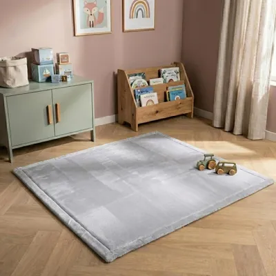 Produktbild von Volero - Spielmatte Baby Quadratisch - Jip Grau - 200x200 cm - Kinderzimmer, Babyzimmer - Klassik