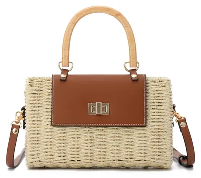 Produktbild von Omgoods – Umhängetasche aus Rattan für Damen, im Boho-Stil