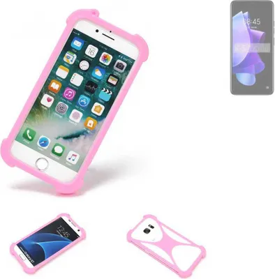 Produktbild von K-S-Trade Handy Hülle kompatibel mit Tecno Pop 7 Schutz Hülle Bumper Silikon Schutz Hülle Cover Case Silikoncase Silikonbumper TPU Softcase