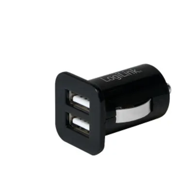 Image de Logilink USB Kfz Netzteil, 2x USB-Port, 10.5W + Antirutschm.