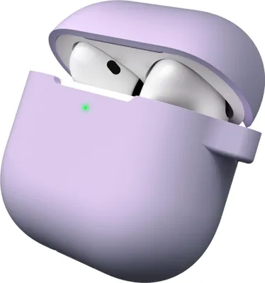 Productafbeelding van KeyBudz Elevate Hoesje AirPods 4/5 – Duurzame Bescherming – Zakvriendelijk Ontwerp – Antislip Coating - Paars