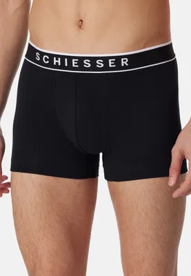 Produktbild von SCHIESSER 173983-000-007, Slips, Brief, Erwachsener, Männlich, Schwarz, Einfarbig
