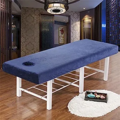 Immagine prodotto di Solidchoice - Poltrona massaggiante con foro per il viso, blu navy