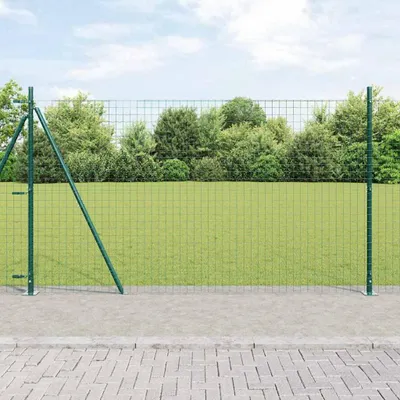 Immagine prodotto di Maison Exclusive - Pali per recinzione con base in cemento, 7 pezzi, verde