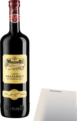 Produktbild von Mazzetti Aceto Balsamico di Modena Tipico Balsamessig (1l Flasche) + usy Block