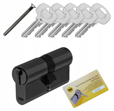 Produktbild von Yale Y600 55/55 Schließzylinder mit Sicherungsfunktion schwarz