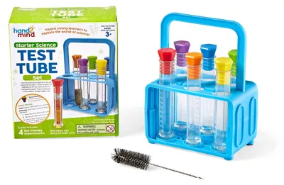 Produktbild von Reagenzglas Set Experimentierset - 14-teilig - Für Kinder - Mit Experimentkarten