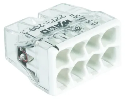 Immagine prodotto di Morsetto a saldare Wago 8 x 8 x 0,5-2,5 mm² 2273-208-10 pezzi in blister