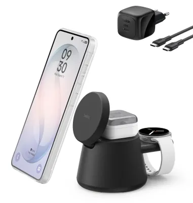 Obrázok produktu pre Belkin WIZ052kqBK, Vnútorný, USB, Bezdrôtové nabíjanie, 1,5 m, Čierna