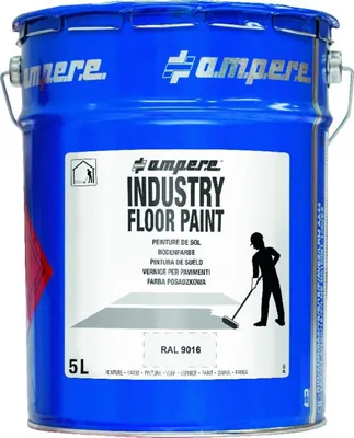 Produktbild von A.M.P.E.R.E. Bodenmarkierungsfarbe Traffic Industry Floor Paint 5L weiß