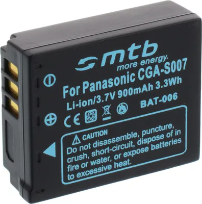 Produktbild von Digitalkamera-Akku für Panasonic CGA-S007