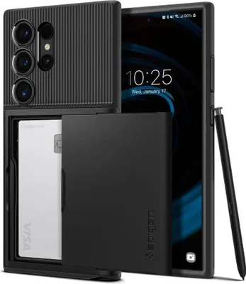 Produktbild von Spigen Slim Armor CS, Cover, Samsung, Galaxy S24 Ultra, 17,3 cm (6.8"), Schwarz