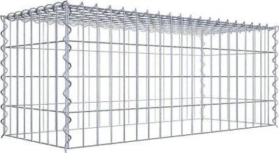 Produktbild von Anbaugabione Typ 3 100 cm x 40 cm x 40 cm (L x H x T), Maschenweite 5 cm x 10 cm, Spirale