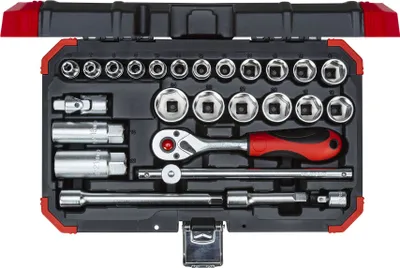 Produktbild von GEDORE red R59003026 Steckschlüssel-Satz 3/8" 6-24mm 26-teilig, 3300053