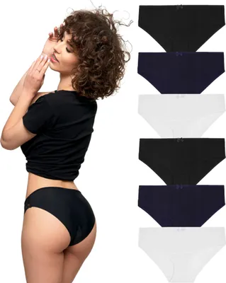 Produktbild von Frauen Gerade Baumwolle Höschen Klassische 6 Stück Moraj - L